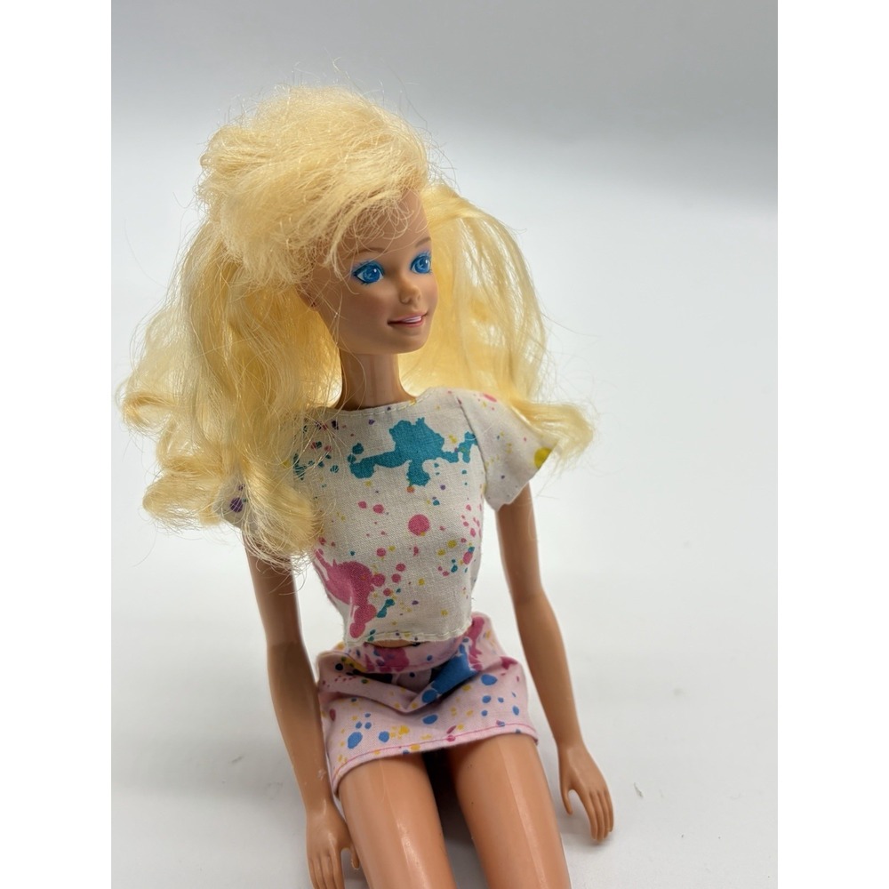 Vintage 1966 Blonde Hair Blue Eyes Bangs‎ Mattel  Barbie Doll